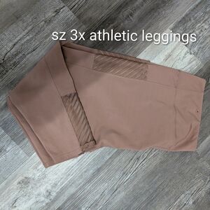 Nude Athletic Leggings - Size 3X